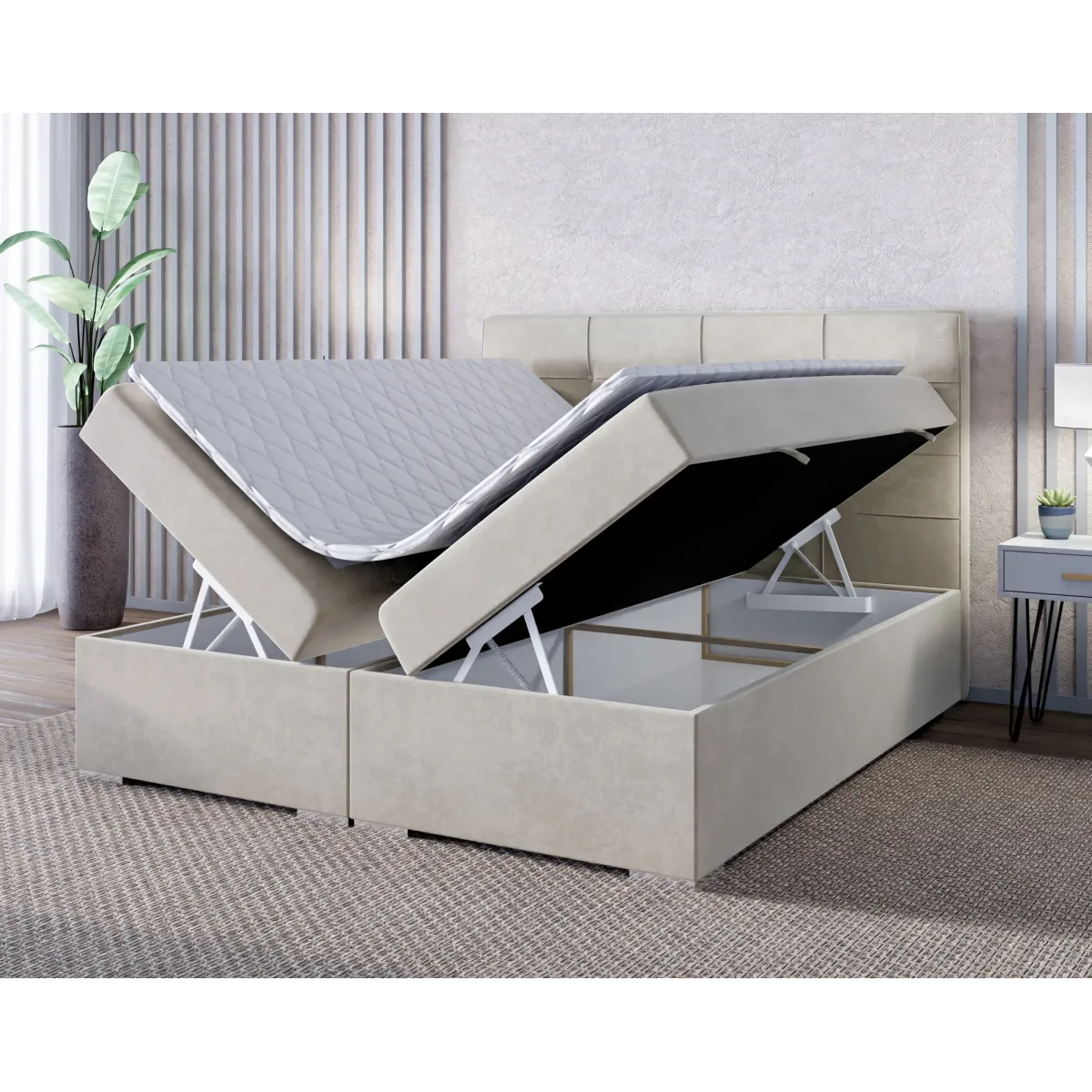 Łóżko kontynentalne LOFT LAVERTO