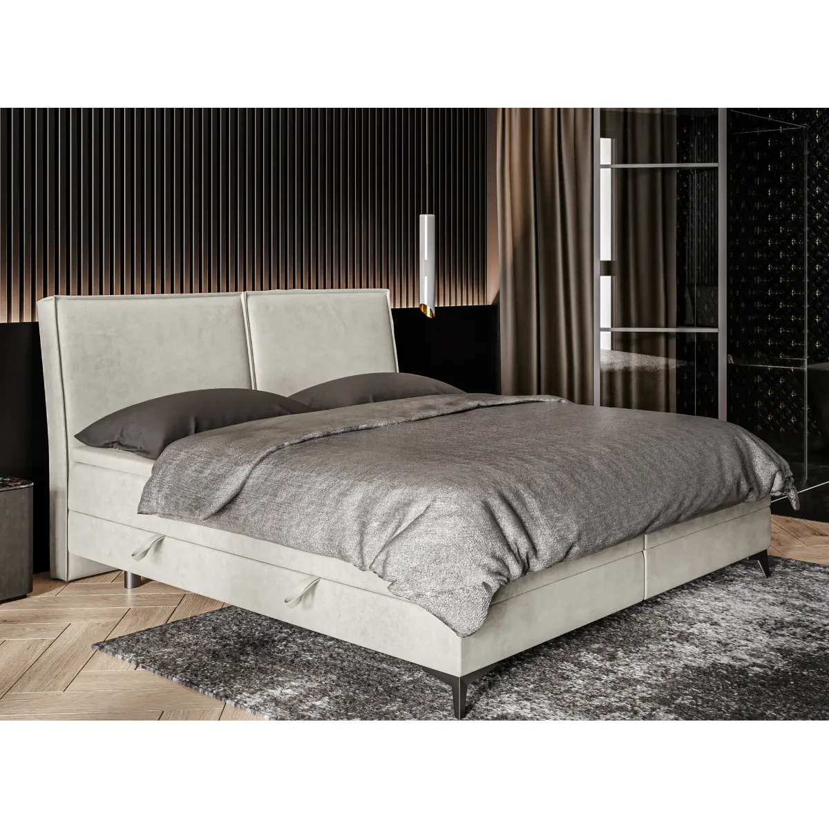 Łóżko kontynentalne LOLLY LAVERTO