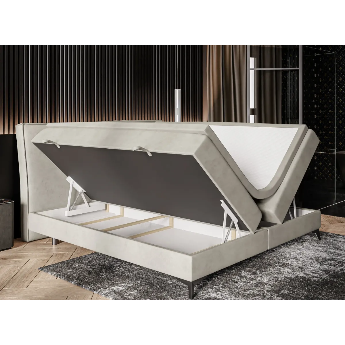 Łóżko kontynentalne LOLLY LAVERTO