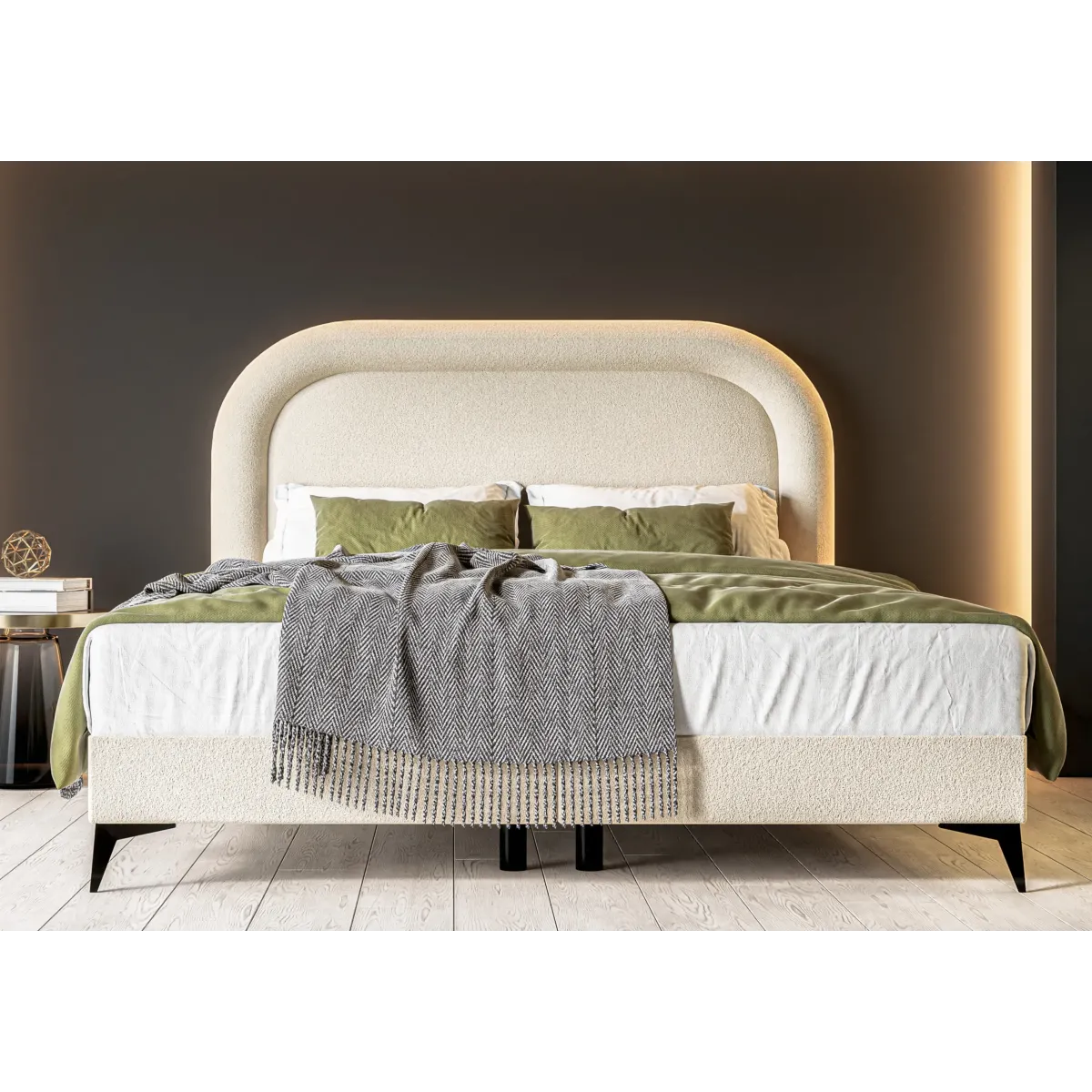 Łóżko kontynentalne MELA LAVERTO