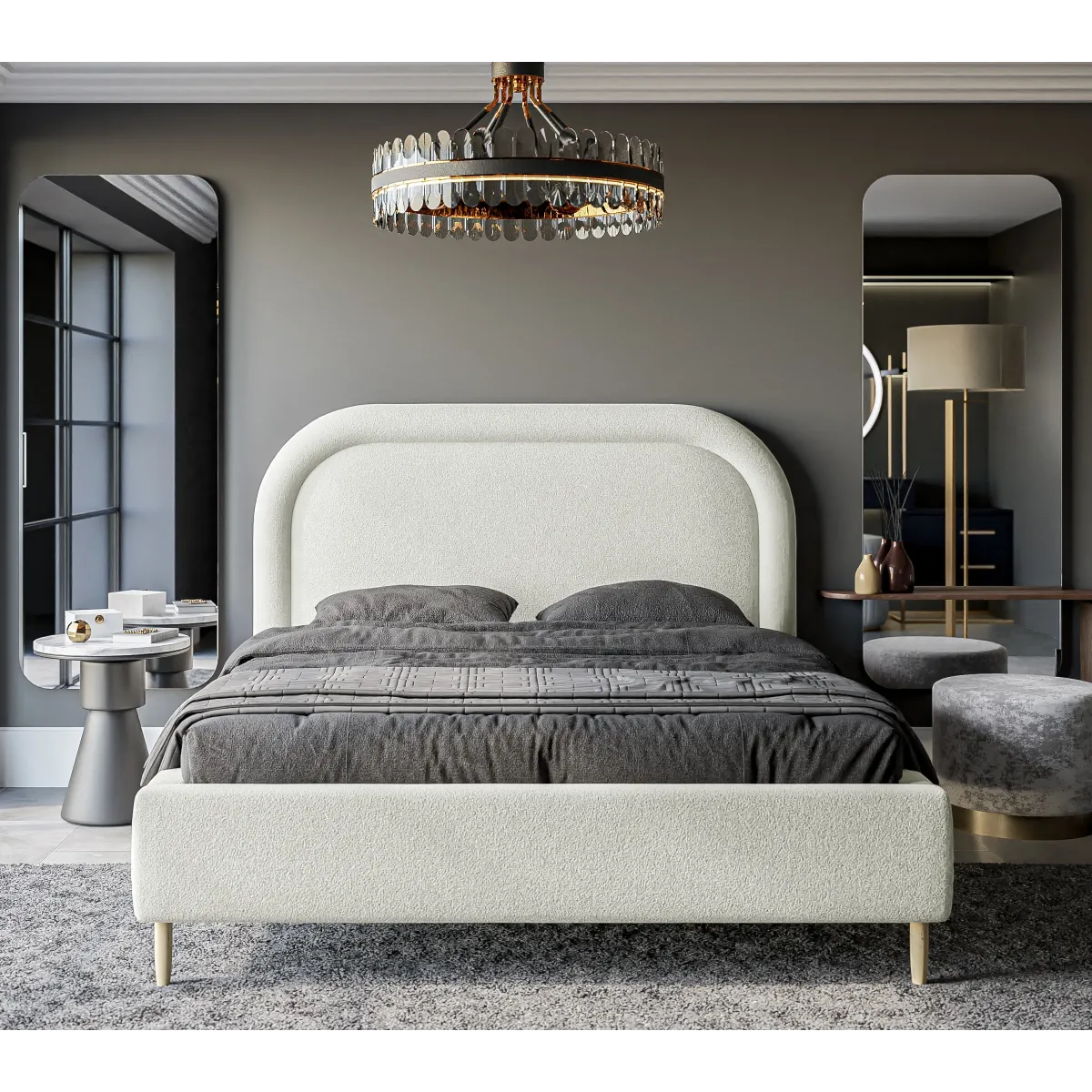 Łóżko tapicerowane MELANY LAVERTO PODNOSZONE