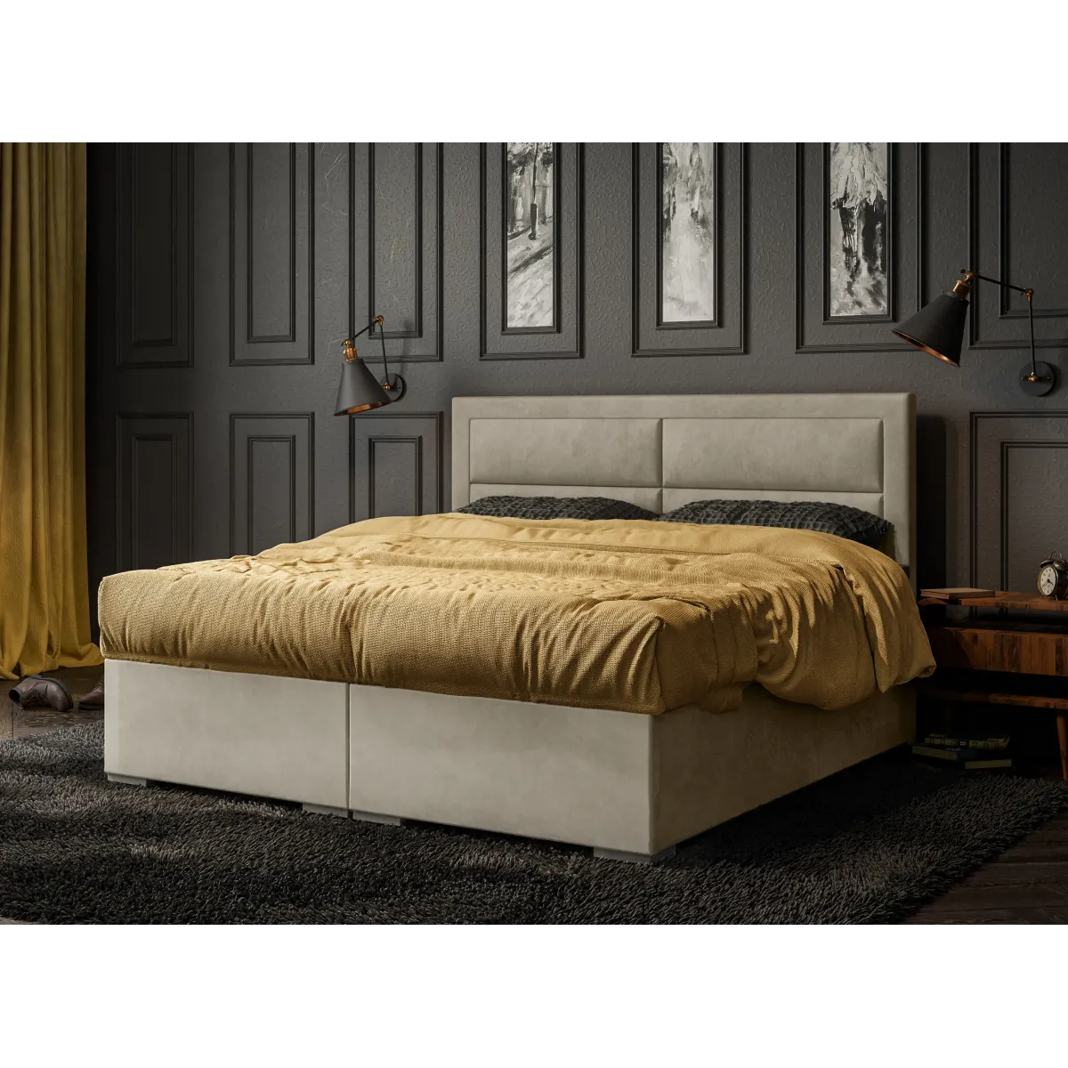 Łóżko kontynentalne MERIDA LAVERTO