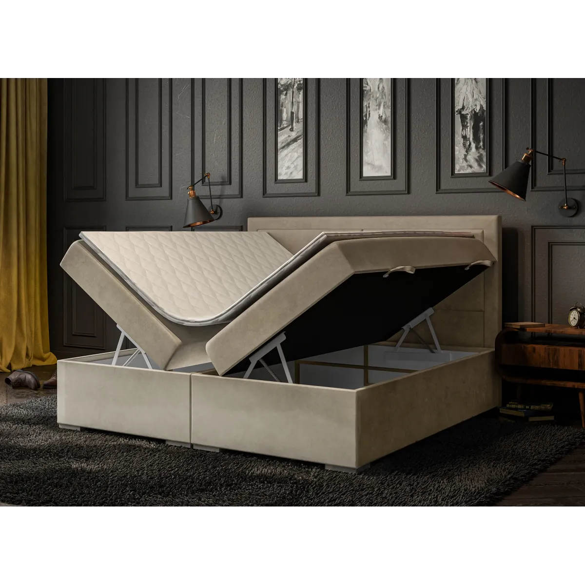 Łóżko kontynentalne MERIDA LAVERTO