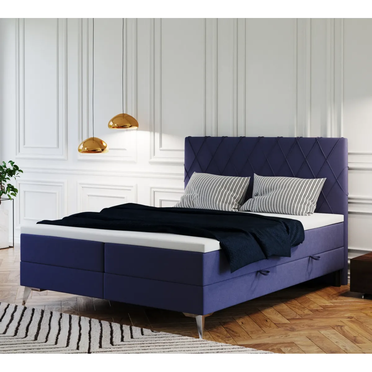 Łóżko kontynentalne MILO LAVERTO