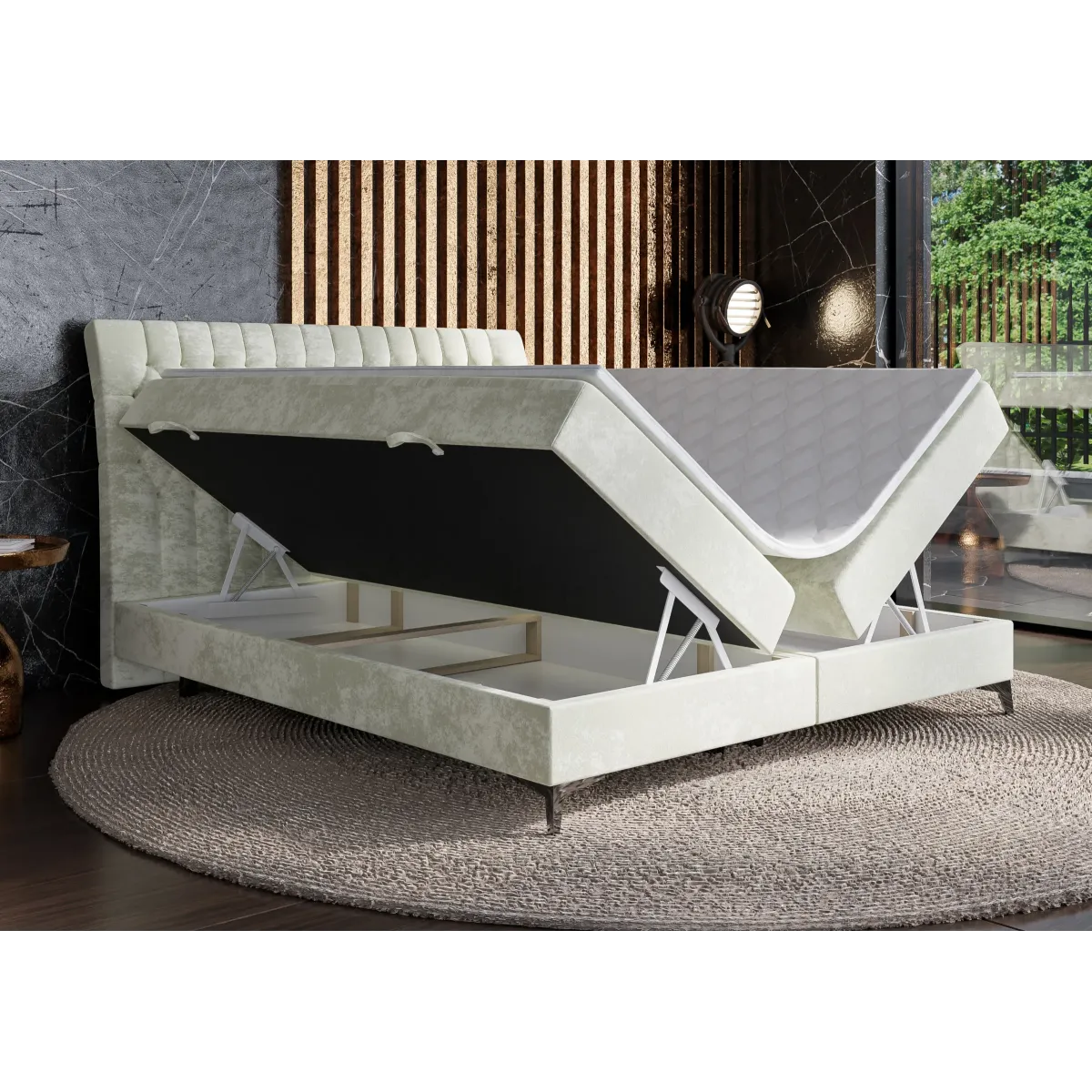 Łóżko kontynentalne MOLLY LAVERTO