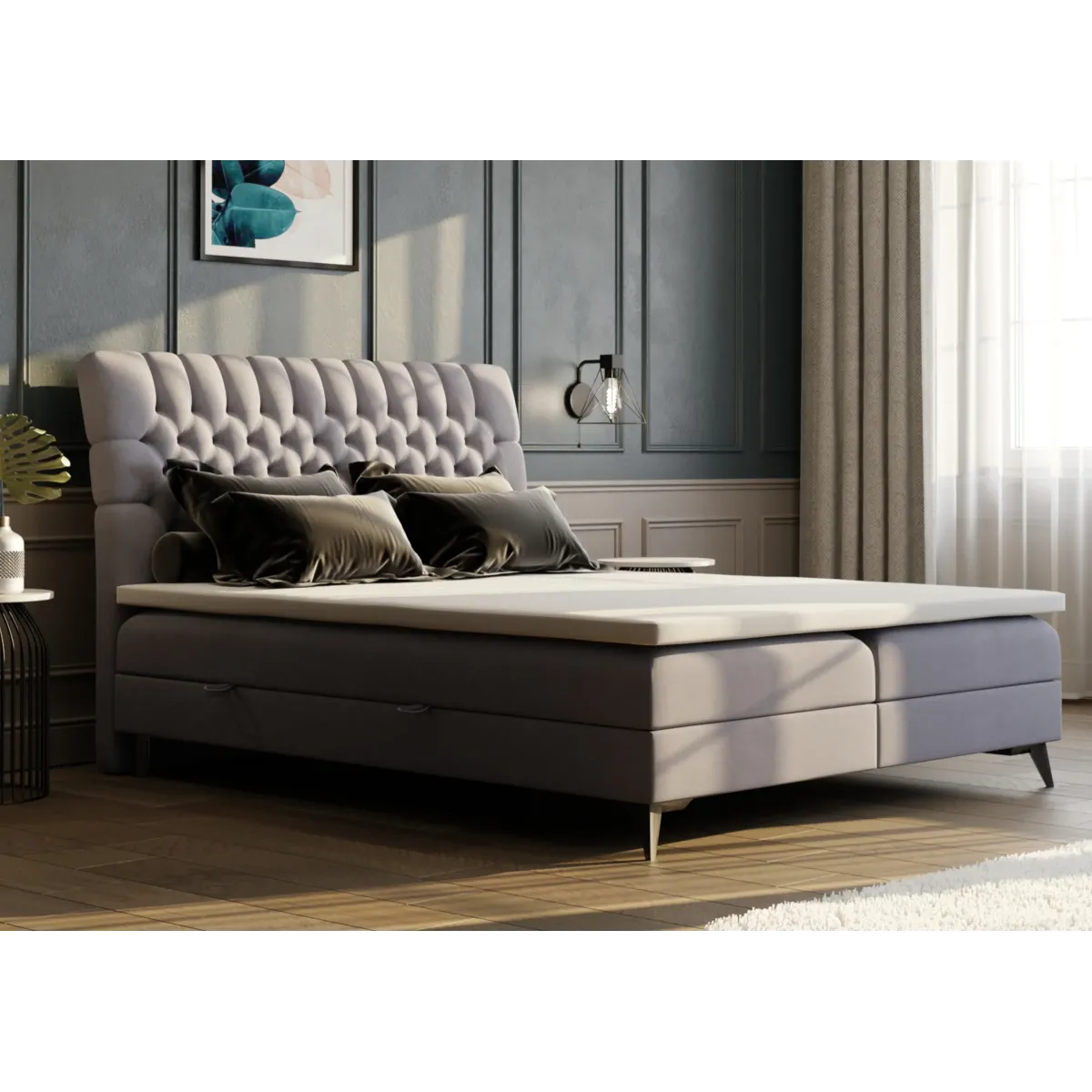 Łóżko kontynentalne MOLLY LAVERTO