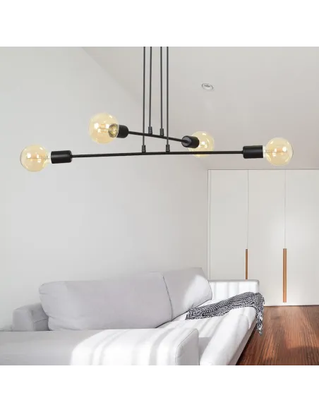 lampa wisząca MULTIPO 4 BLACK EMIBIG