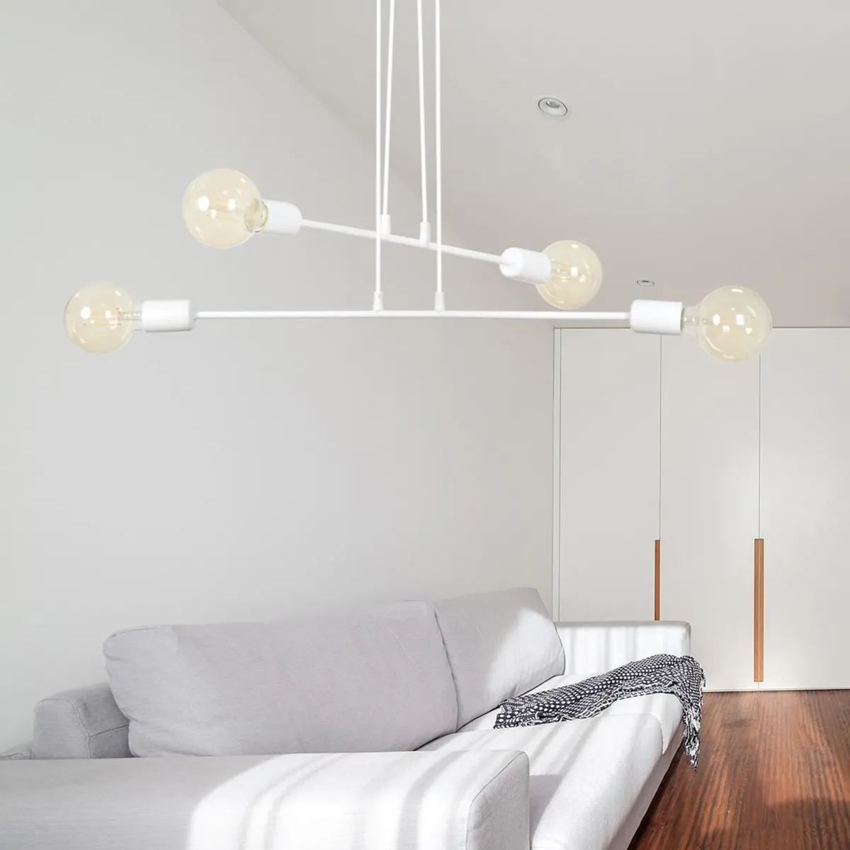 lampa wisząca MULTIPO 4 WHITE EMIBIG