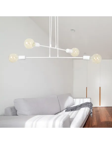 lampa wisząca MULTIPO 4 WHITE EMIBIG