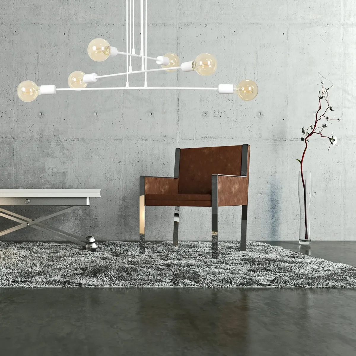 Lampa wisząca MULTIPO 6 WHITE EMIBIG