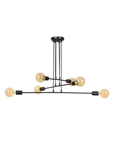 Lampa wisząca MULTIPO 6 BLACK EMIBIG