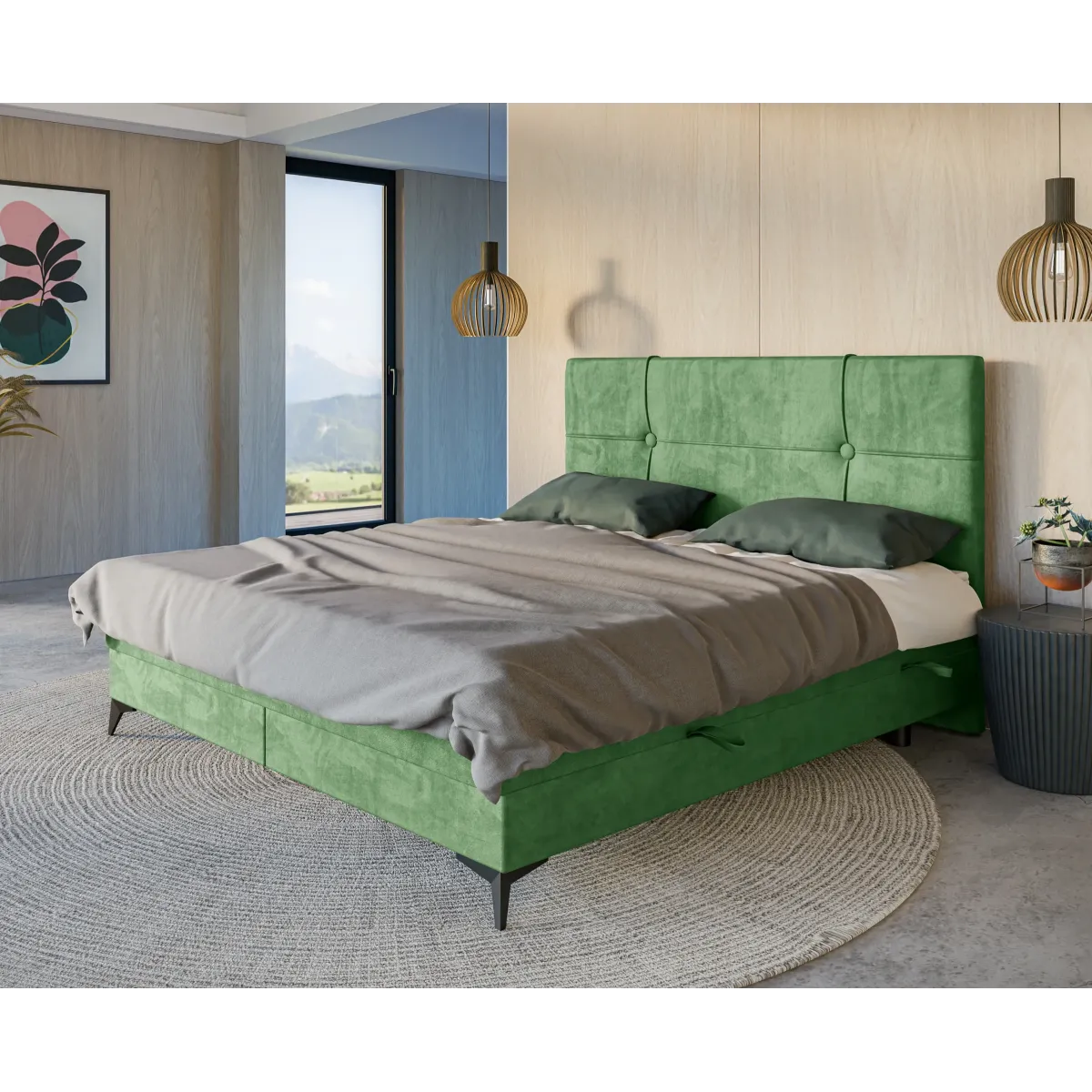 Łóżko kontynentalne NALA LAVERTO