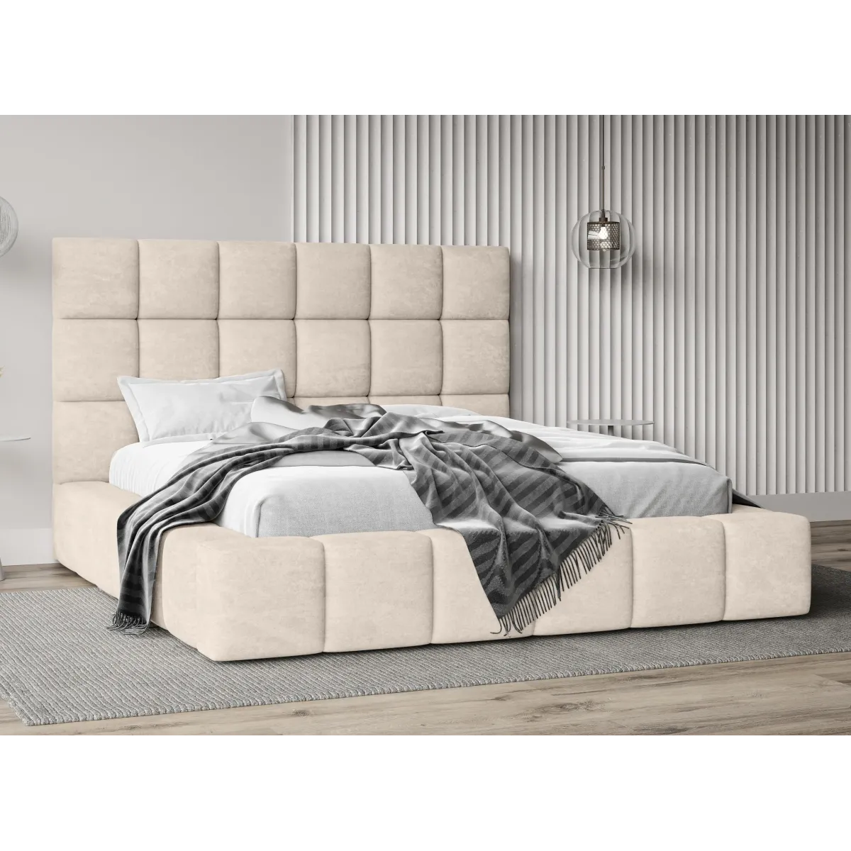 Łóżko tapicerowane OZAN LAVERTO