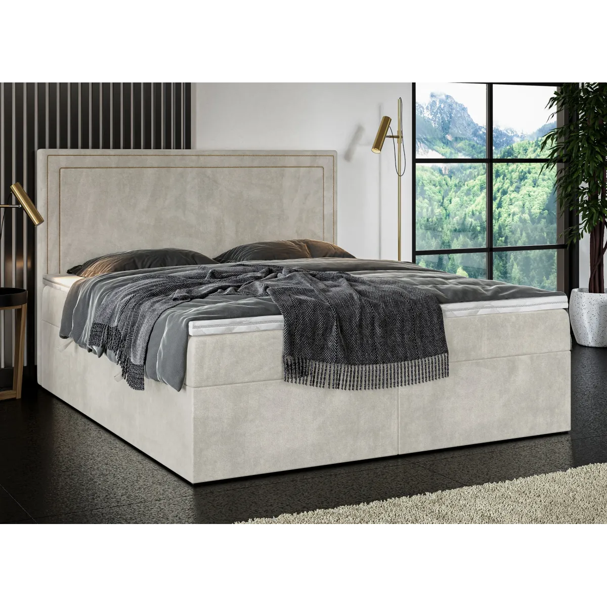 Łóżko kontynentalne QUARTO LAVERTO