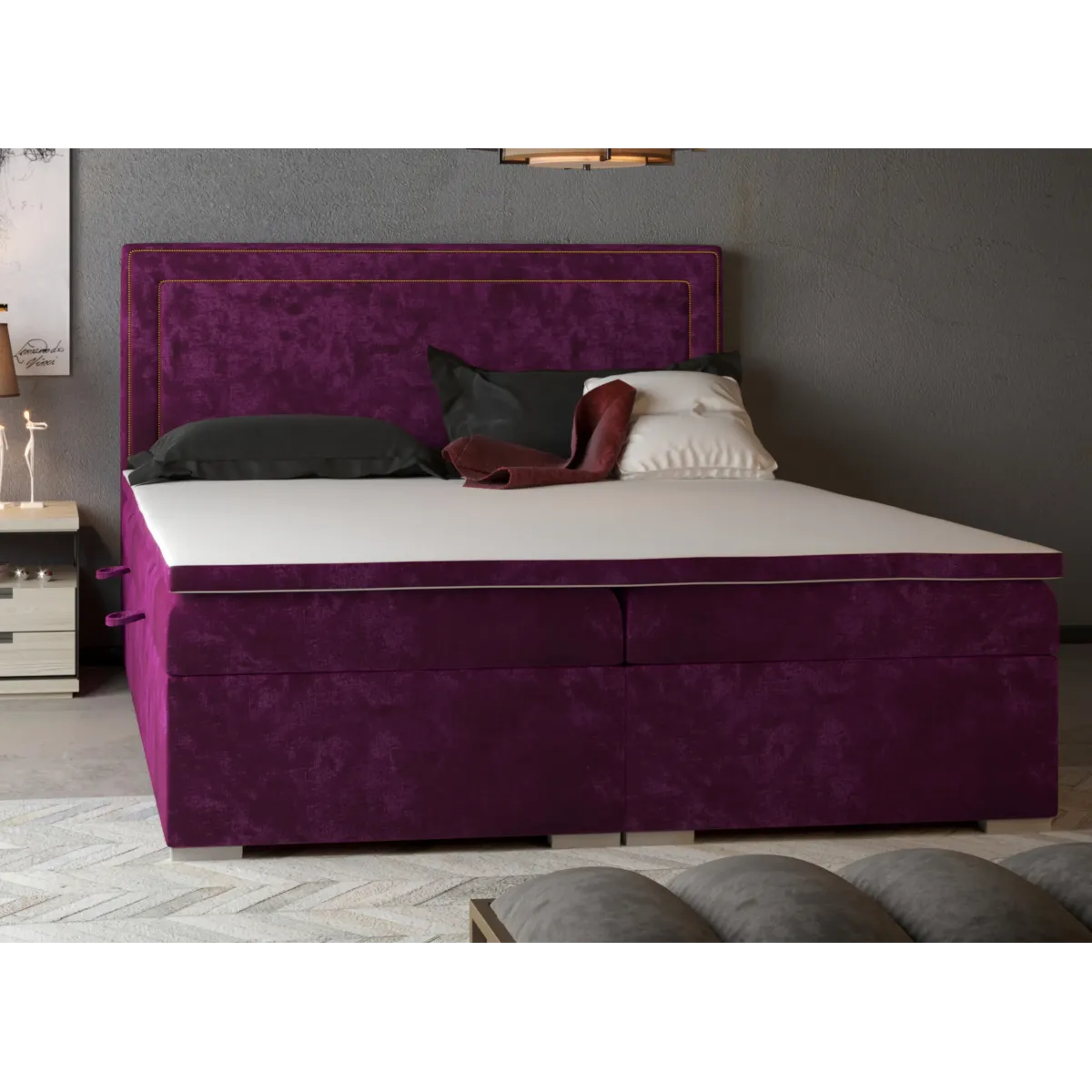 Łóżko kontynentalne QUARTO LAVERTO