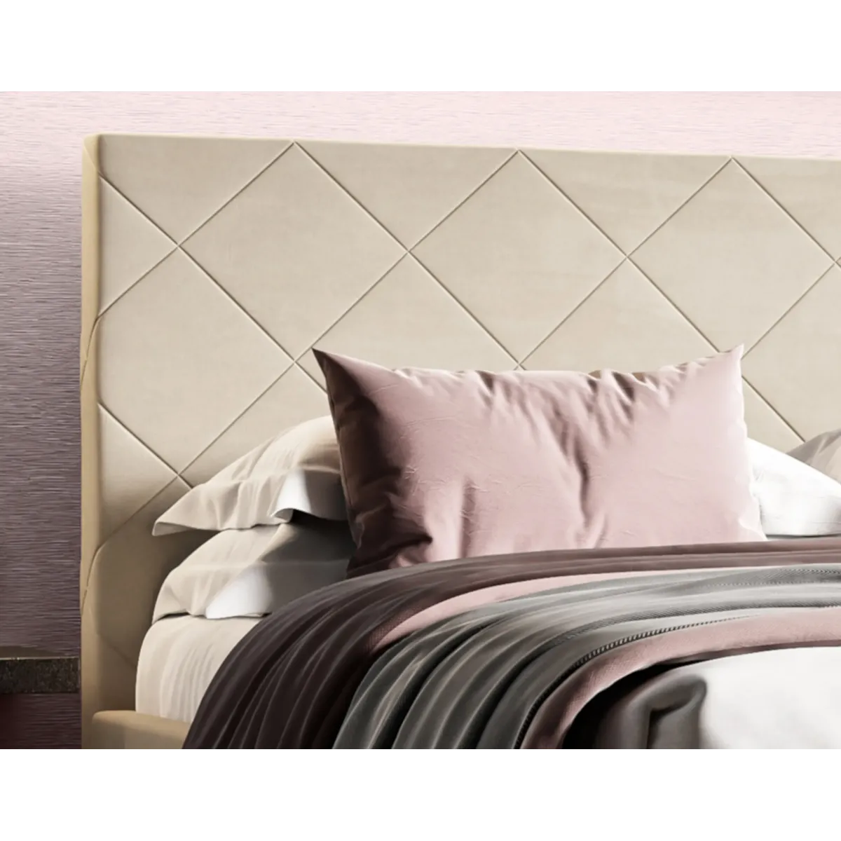 Łóżko tapicerowane SLIM LAVERTO