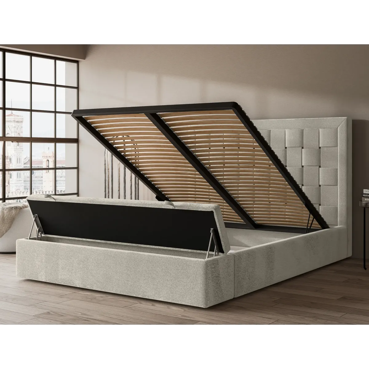 Łóżko tapicerowane TESSA LAVERTO PODNOSZONE