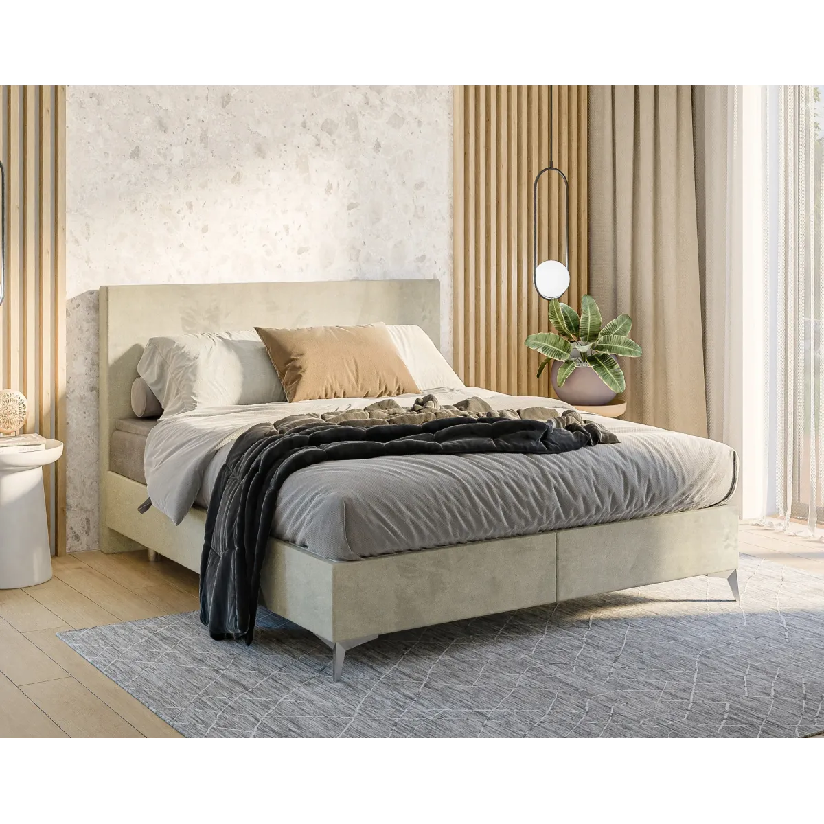 Łóżko kontynentalne RIO LAVERTO PODNOSZONE