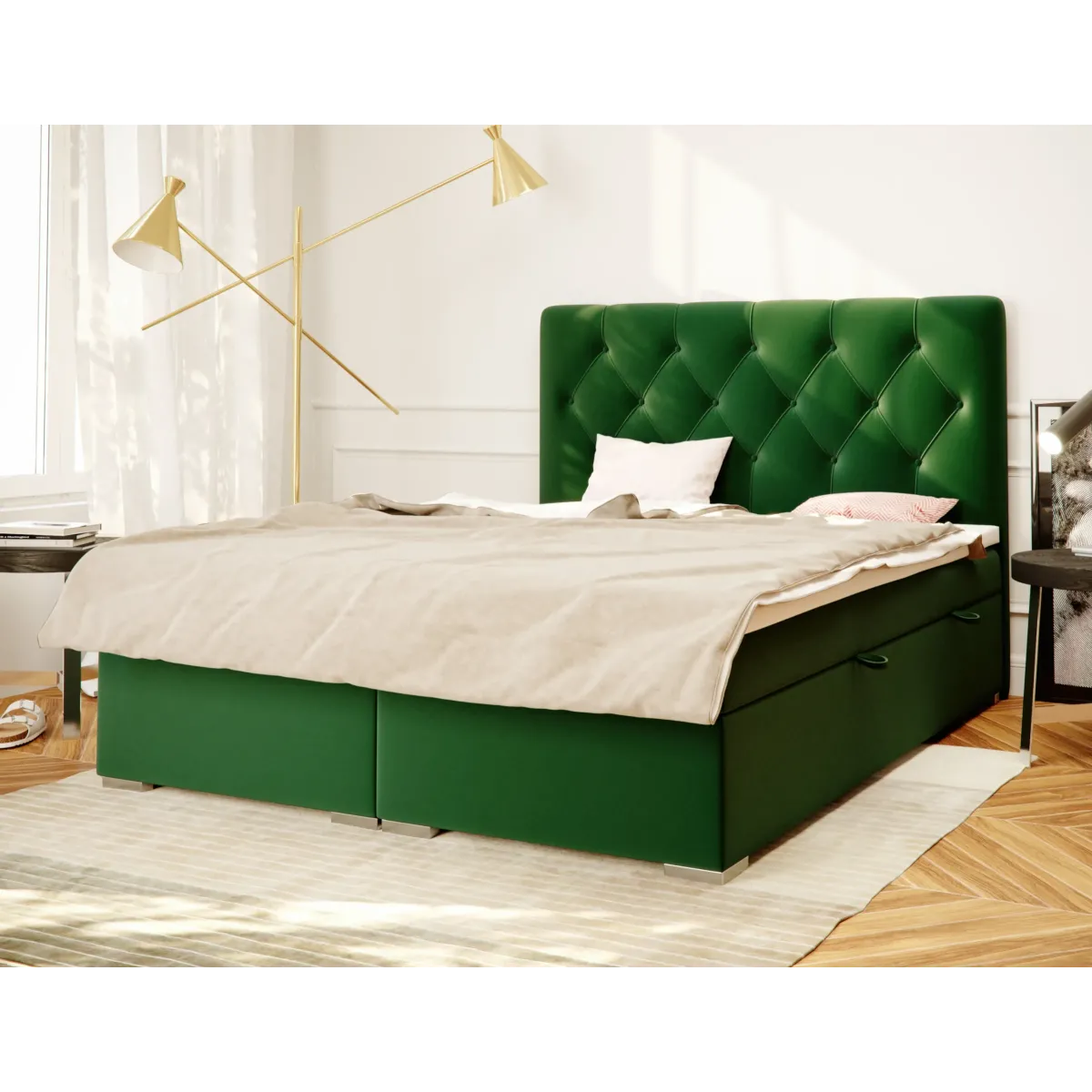 Łóżko kontynentalne ROMA LAVERTO PODNOSZONE