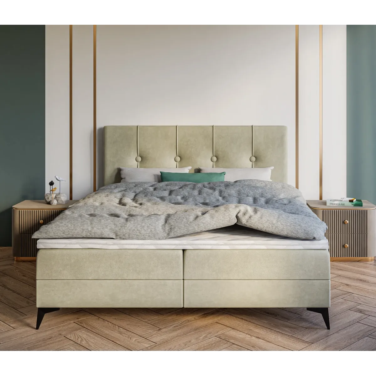 Łóżko kontynentalne ROSA LAVERTO PODNOSZONE