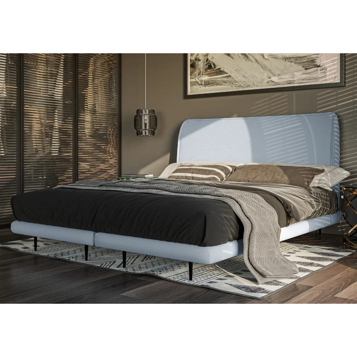 Łóżko kontynentalne ROSTO LAVERTO