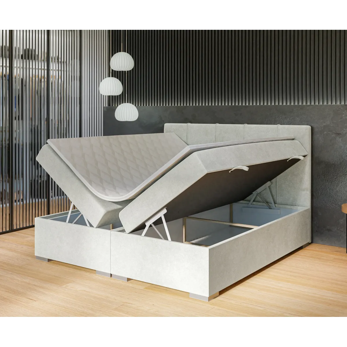 Łóżko kontynentalne RULE LAVERTO PODNOSZONE