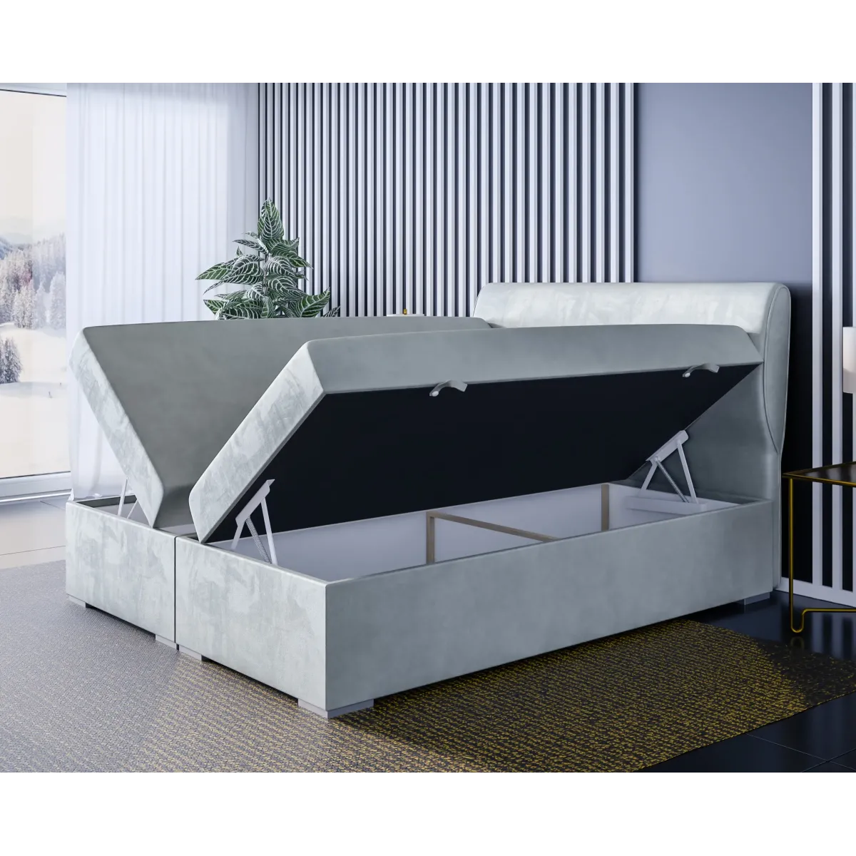 Łóżko kontynentalne SANDI LAVERTO PODNOSZONE