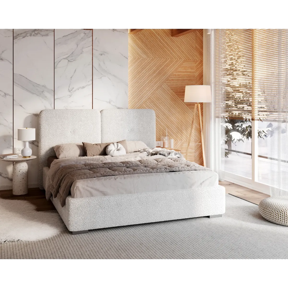 Łóżko tapicerowane BEDRETTO FDM podnoszone