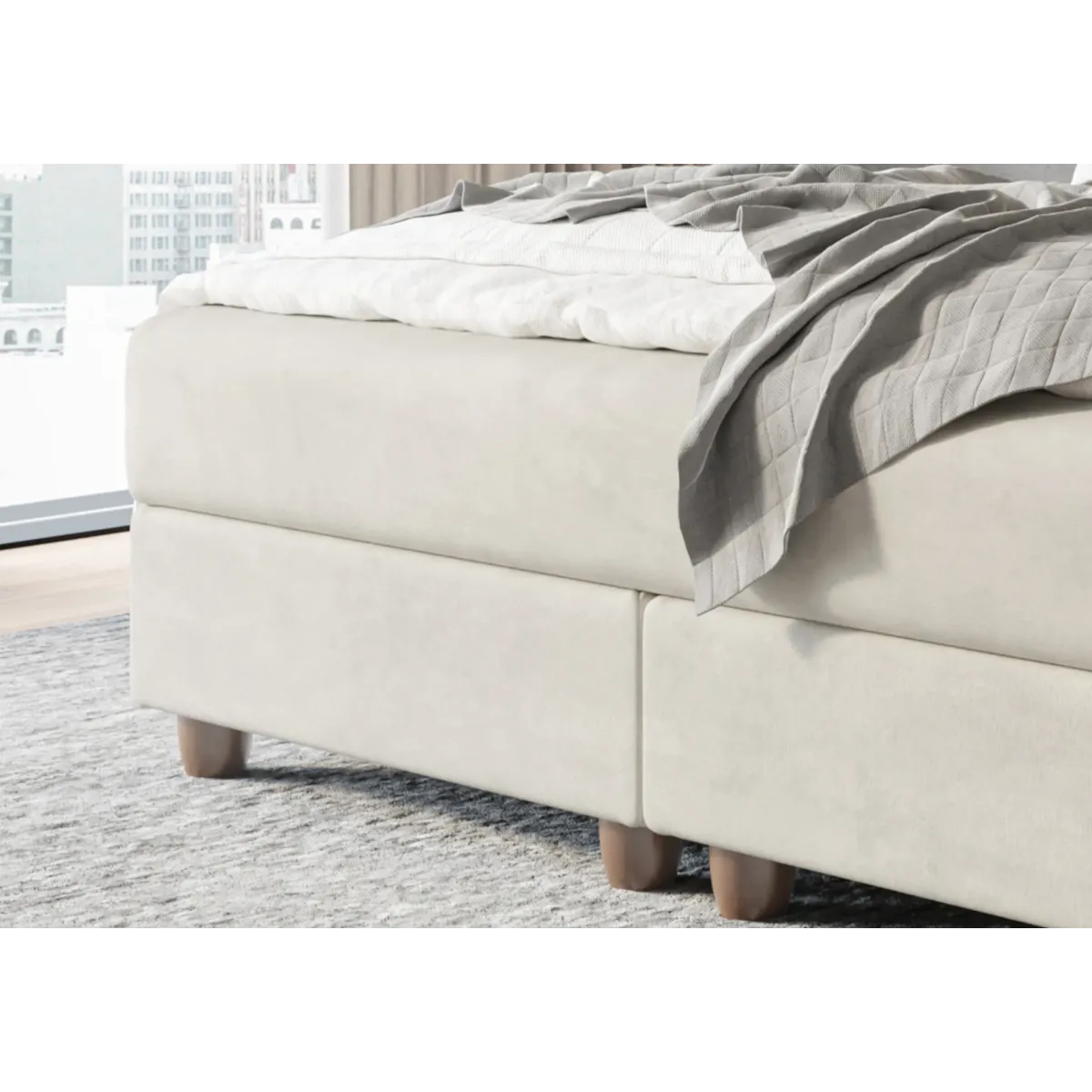 Łóżko kontynentalne WIDE LAVERTO