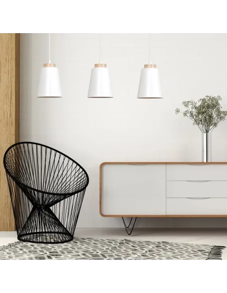 Lampa wisząca BOLERO 1 WHITE EMIBIG