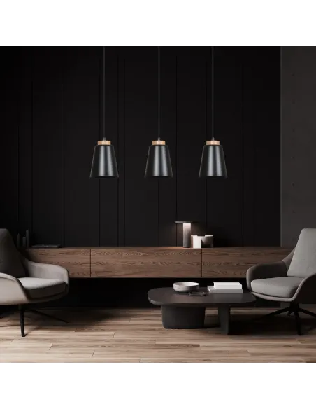 Lampa wisząca BOLERO 1 BLACK EMIBIG