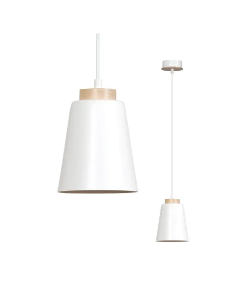 Lampa wisząca BOLERO 1 WHITE EMIBIG