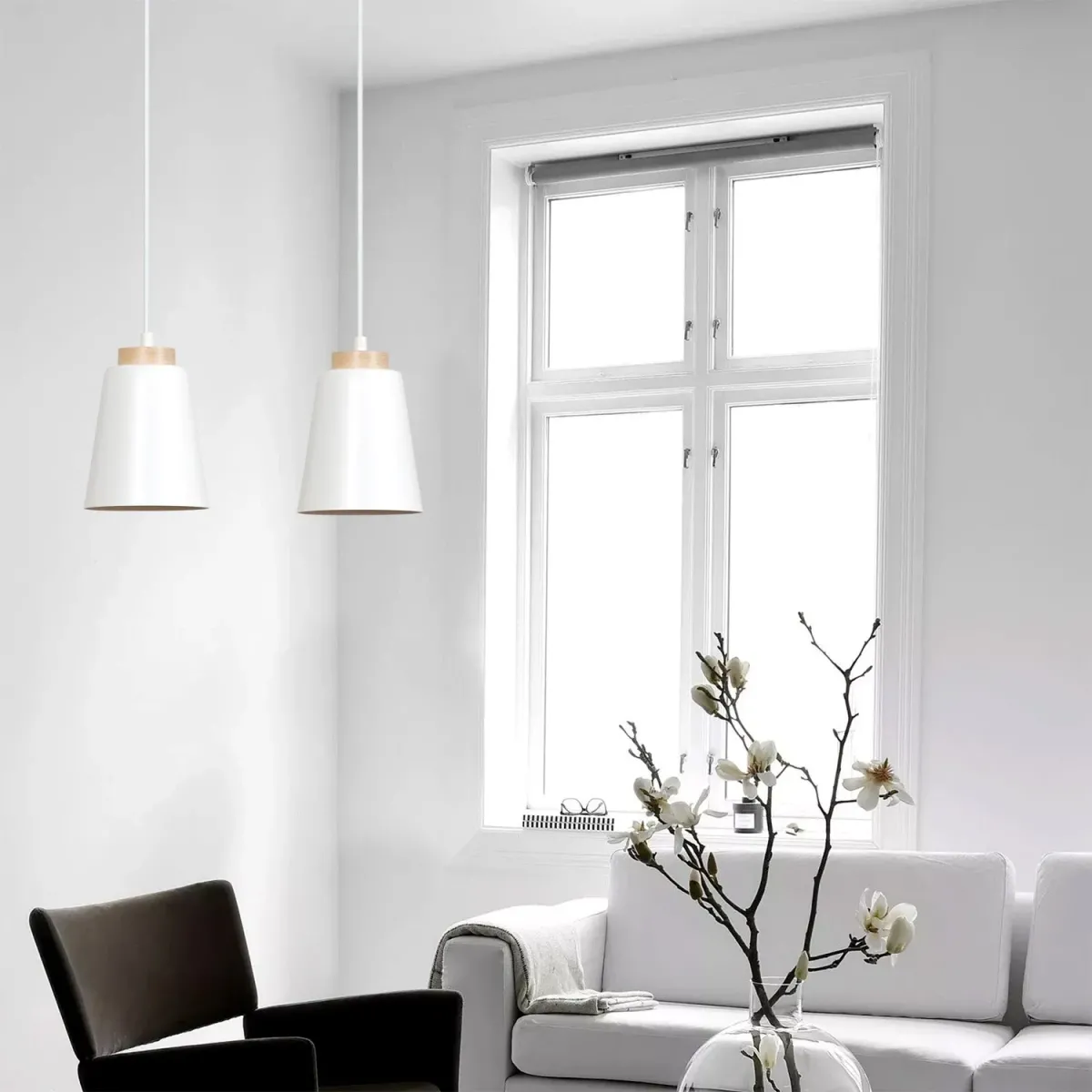 Lampa wisząca BOLERO 1 WHITE EMIBIG