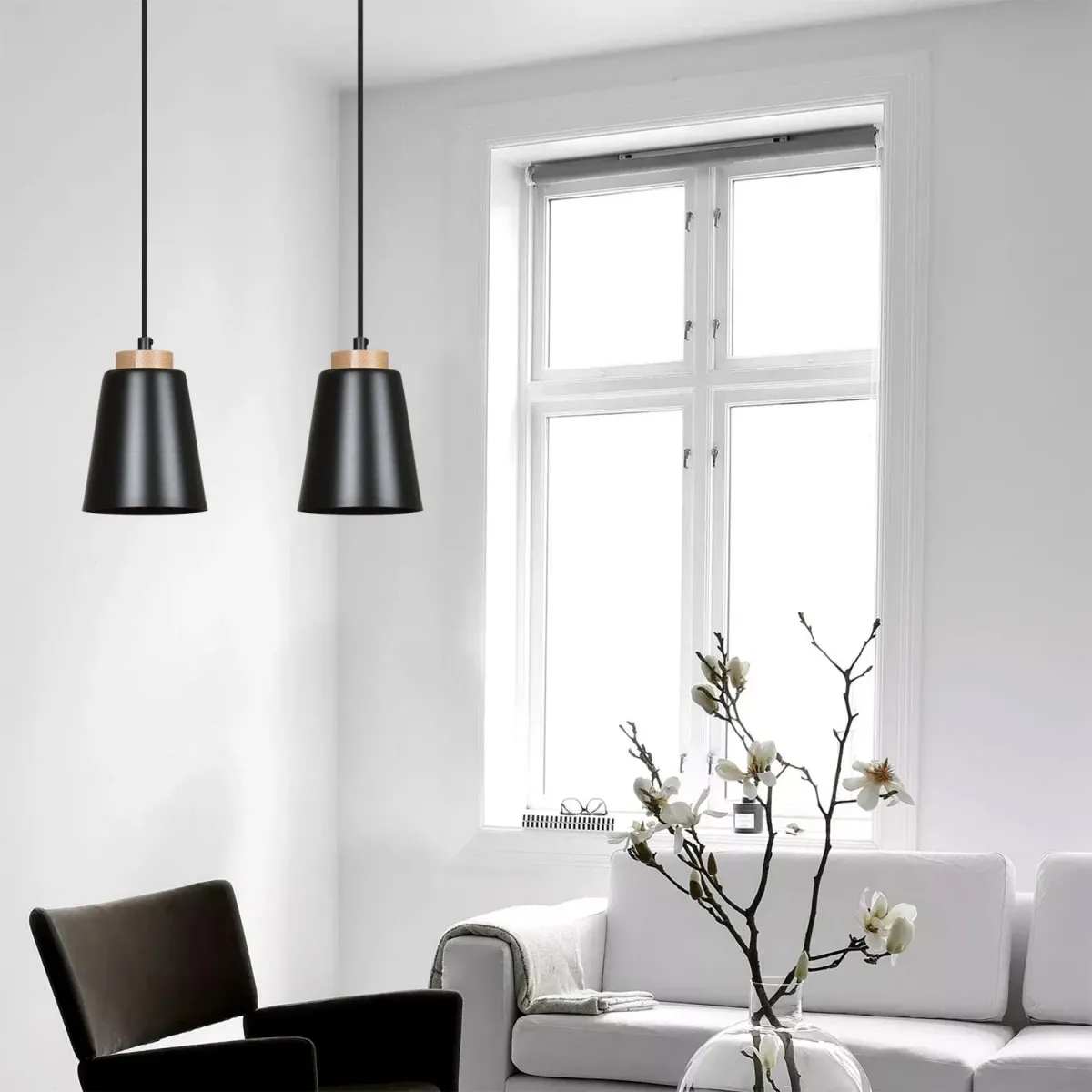 Lampa wisząca BOLERO 2 BLACK EMIBIG
