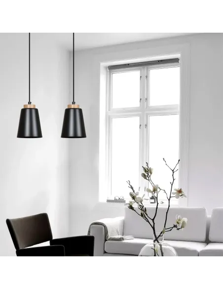 Lampa wisząca BOLERO 2 BLACK EMIBIG