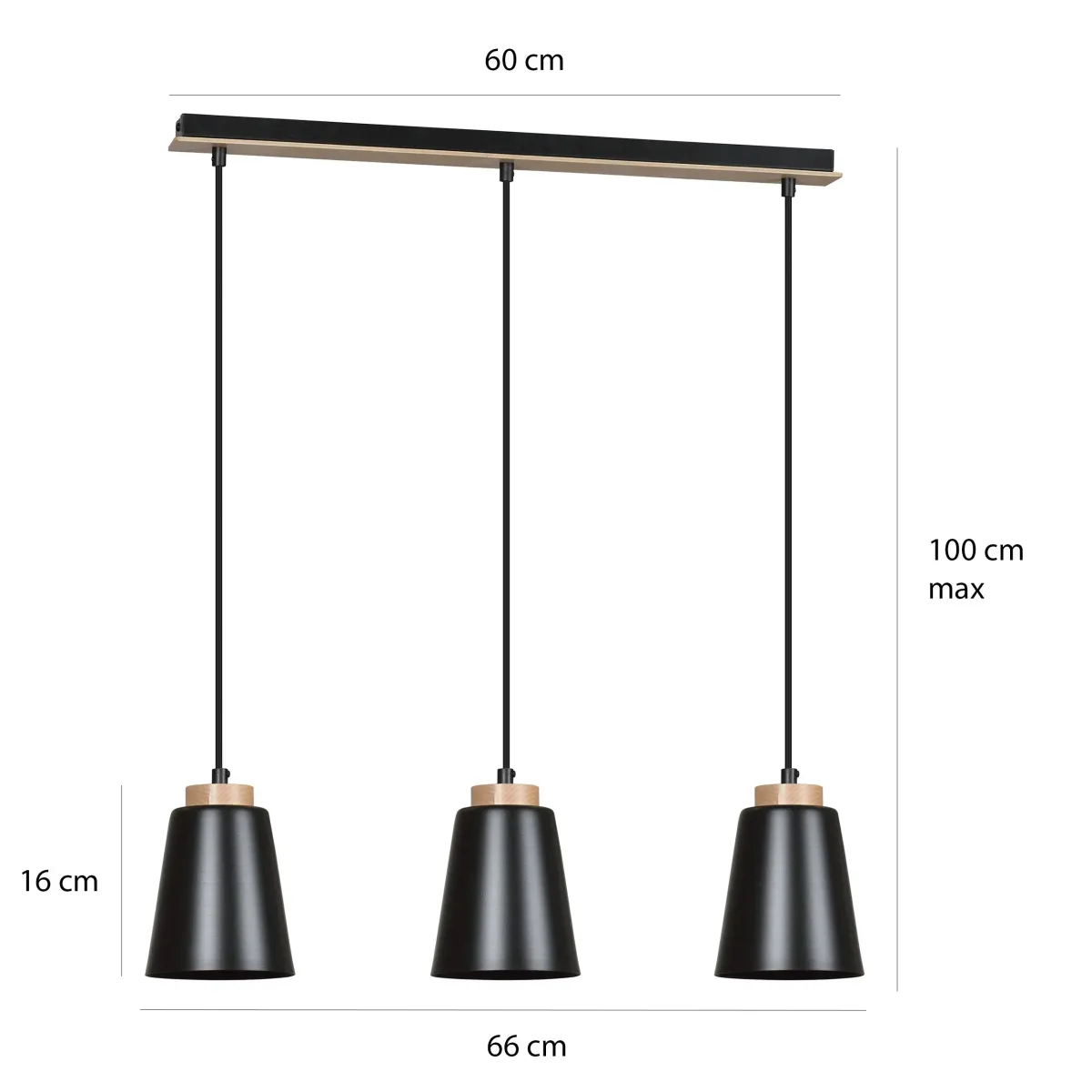 Lampa wisząca BOLERO 3 EMIBIG