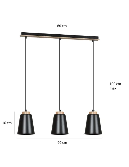 Lampa wisząca BOLERO 3 EMIBIG