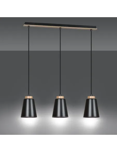 Lampa wisząca BOLERO 3 BLACK EMIBIG