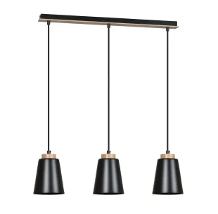 Lampa wisząca BOLERO 3 BLACK EMIBIG