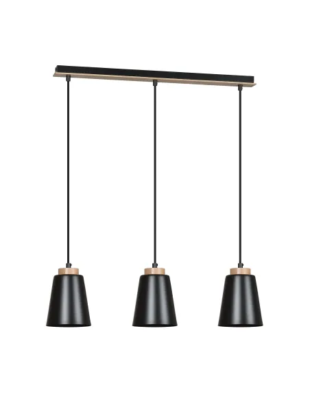 Lampa wisząca BOLERO 3 BLACK EMIBIG