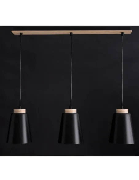 Lampa wisząca BOLERO 3 BLACK EMIBIG