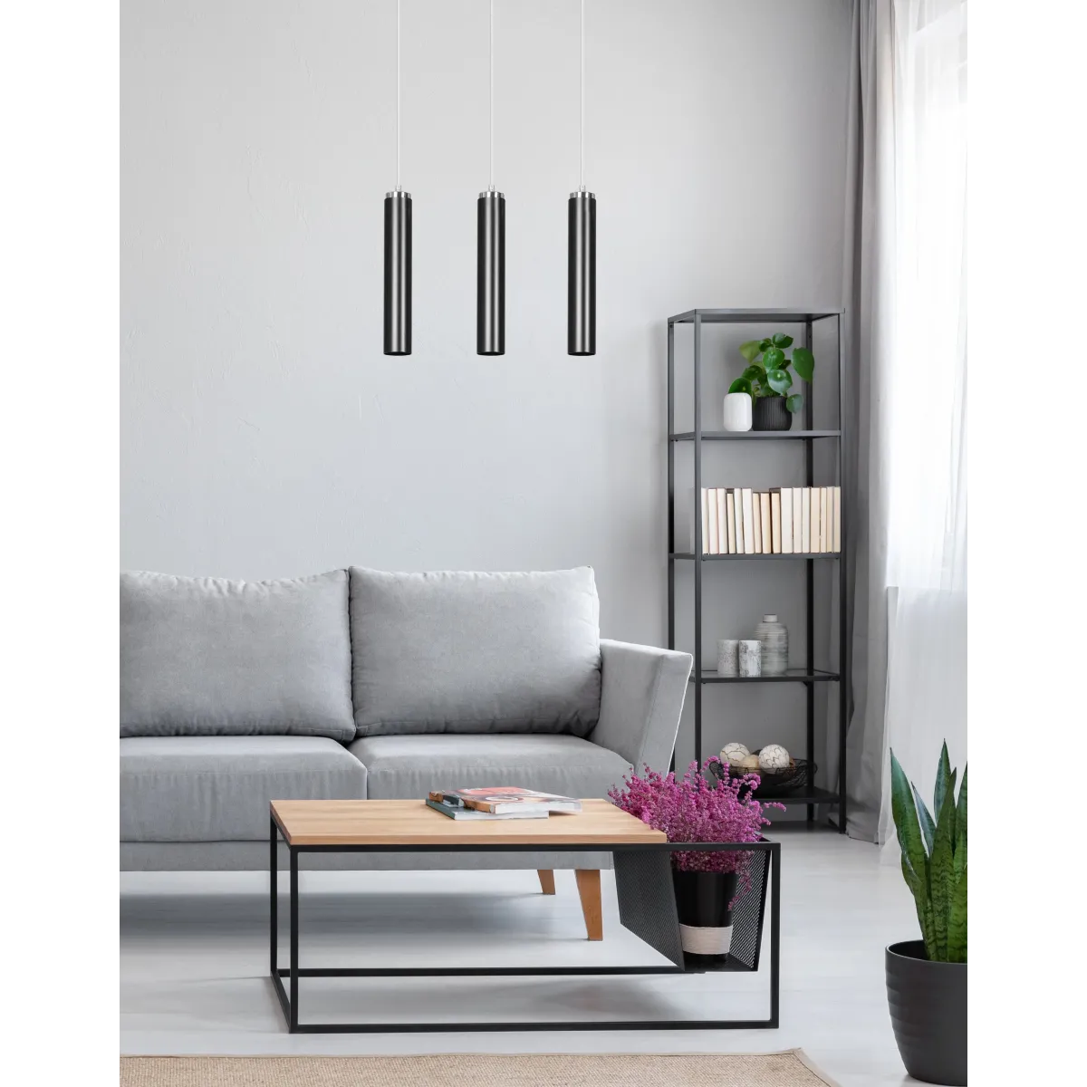 Lampa wisząca LUNA 1 BLACK EMIBIG