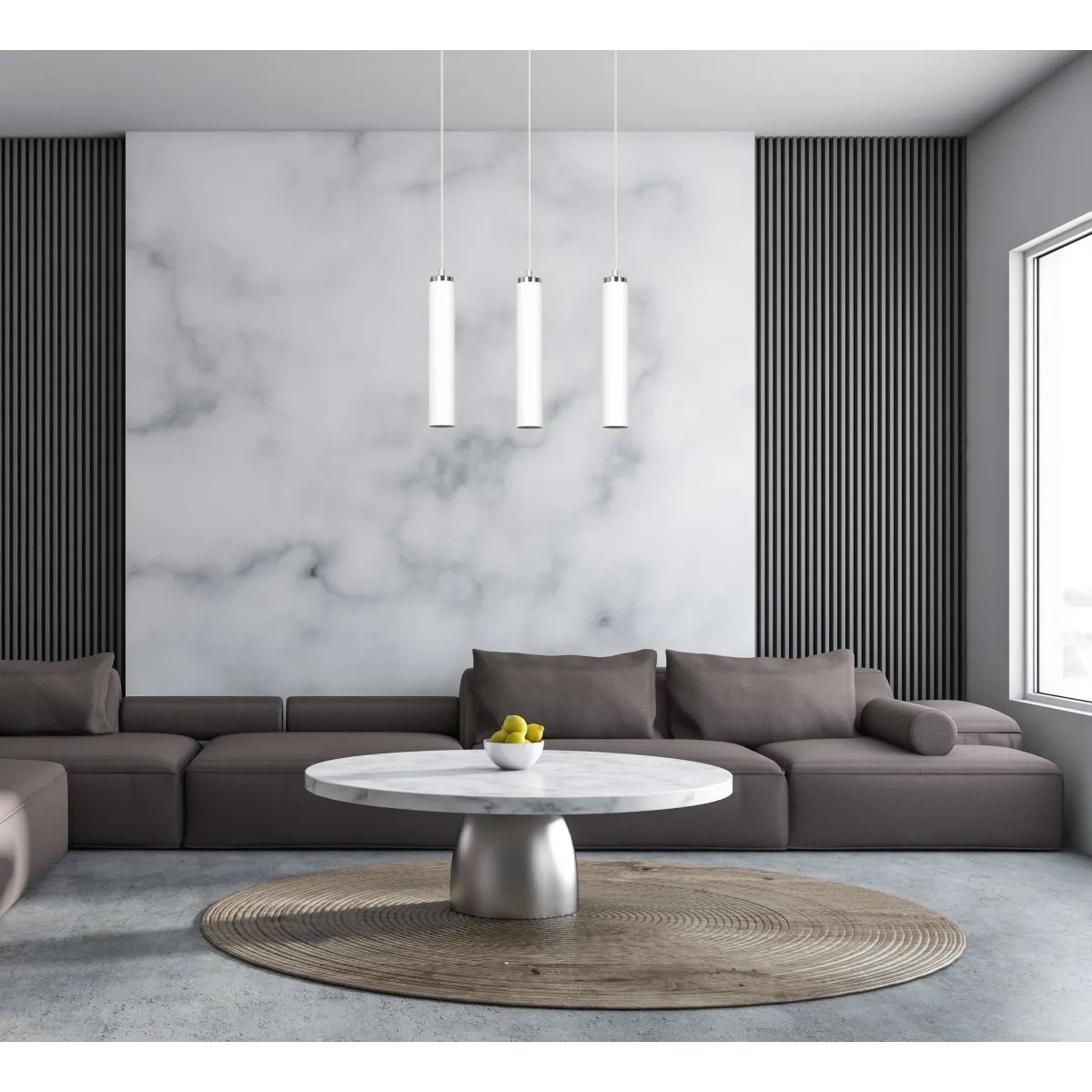 Lampa wisząca LUNA 1 WHITE EMIBIG