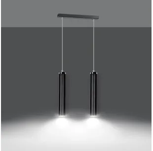 Lampa wisząca LUNA 2 BLACK EMIBIG