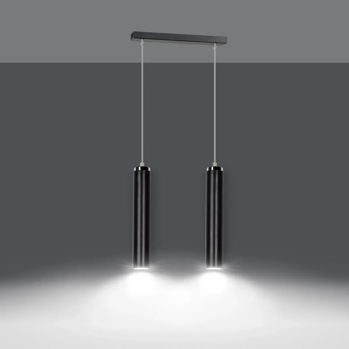 Lampa wisząca LUNA 2 BLACK EMIBIG