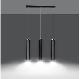 Lampa wisząca LUNA 3 BLACK EMIBIG