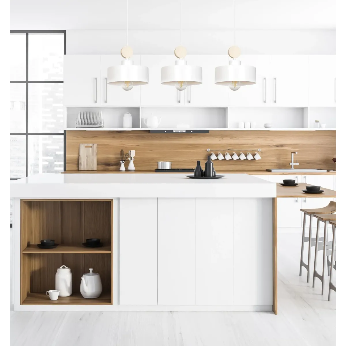 Lampa wisząca TUNISO 3 WHITE EMIBIG