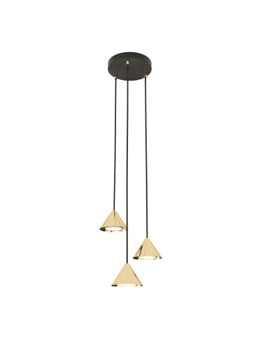 Lampa wisząca ELIT 3 PREMIUM GOLD EMIBIG