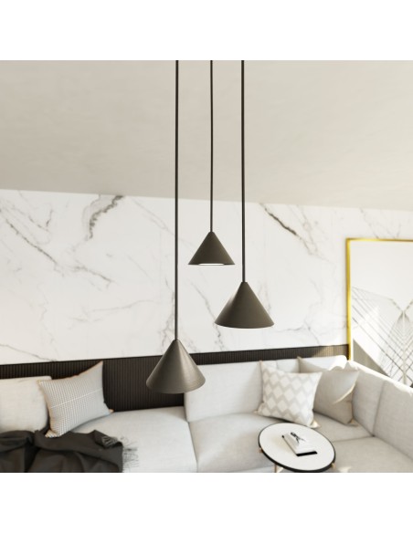 Lampa wisząca ELIT 3 PREMIUM BLACK EMIBIG