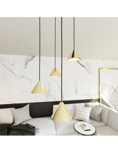 Lampa wisząca ELIT 4 PREMIUM GOLD EMIBIG